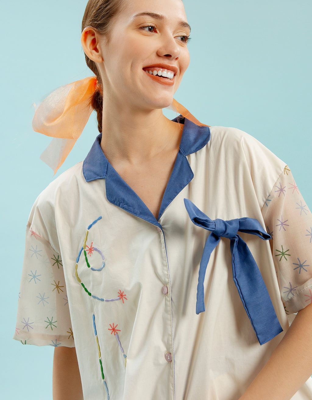 Ribbon Shirt - Sulam