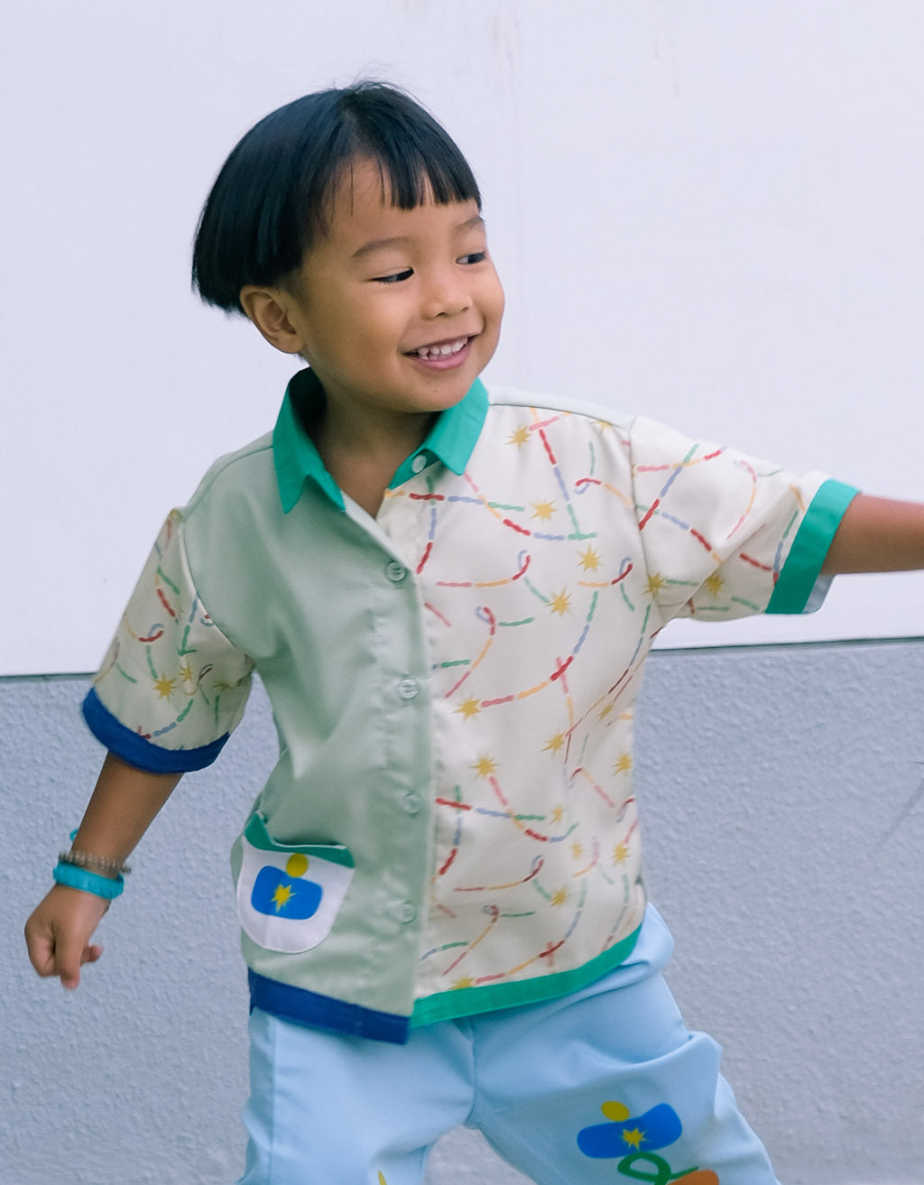 Smitten Kids - Itsy - Bitsy Shirt - Sulam Bintang