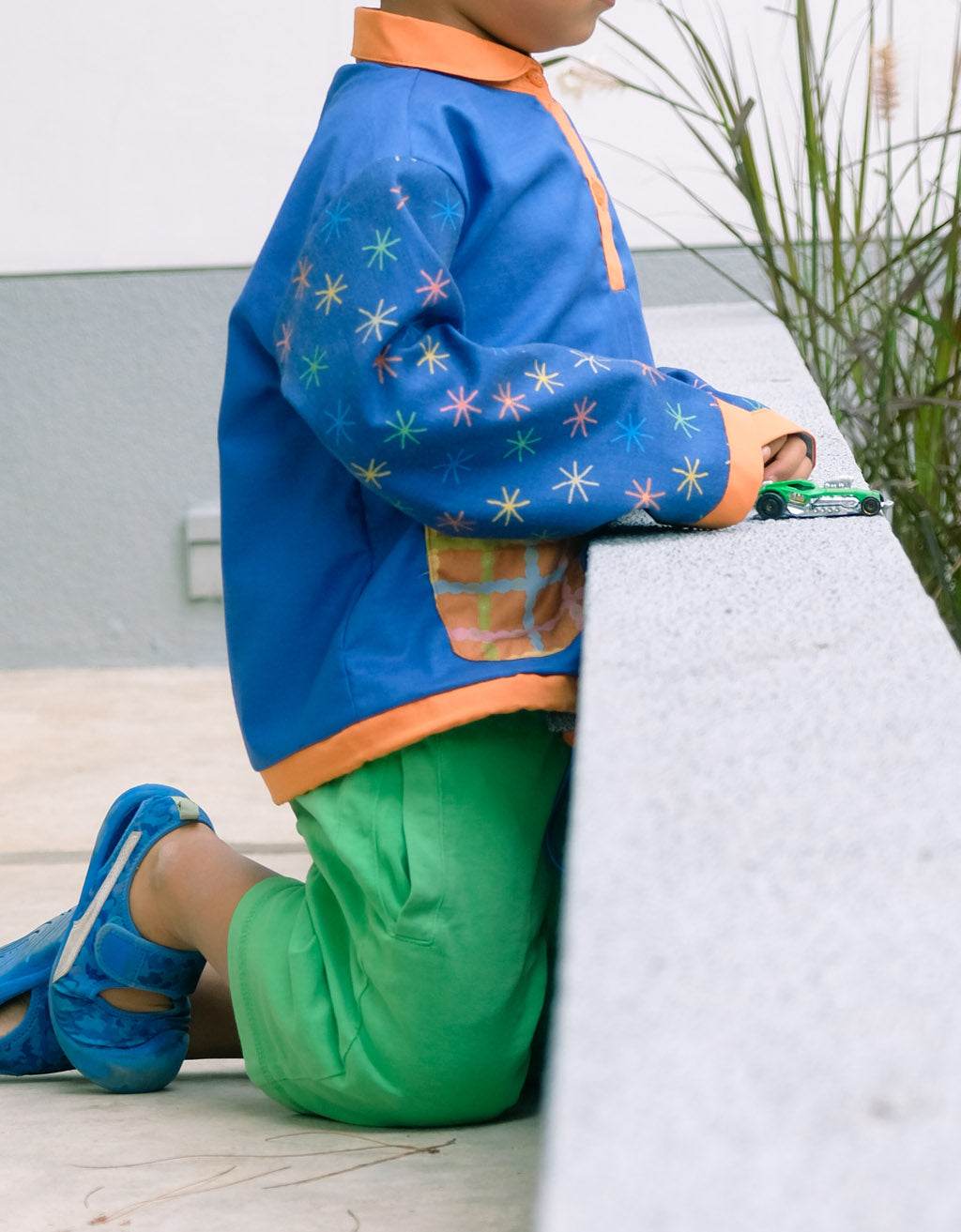 Smitten Kids - Drawstring Shirt - Bintang Biru
