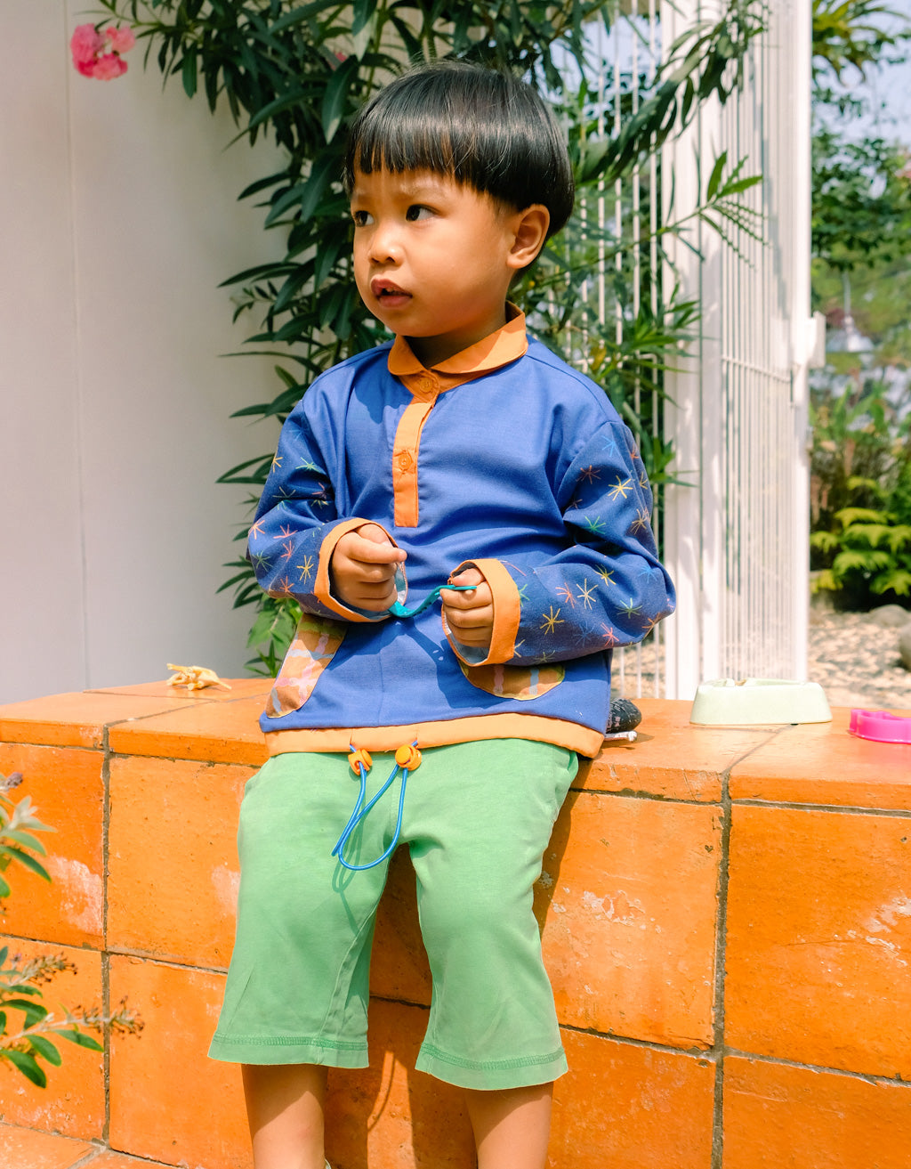 Smitten Kids - Drawstring Shirt - Bintang Biru