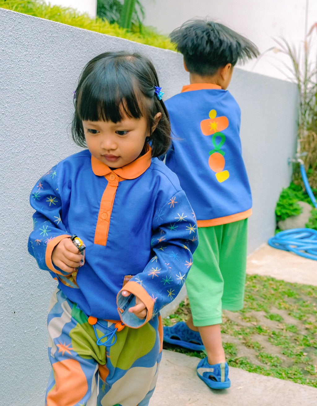 Smitten Kids - Drawstring Shirt - Bintang Biru