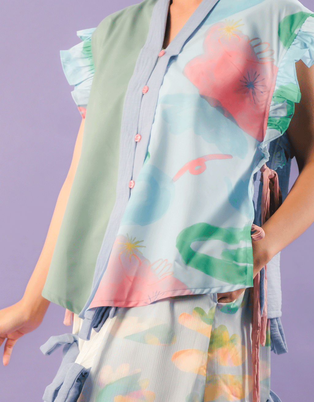 Kebaya Apron - Lotus