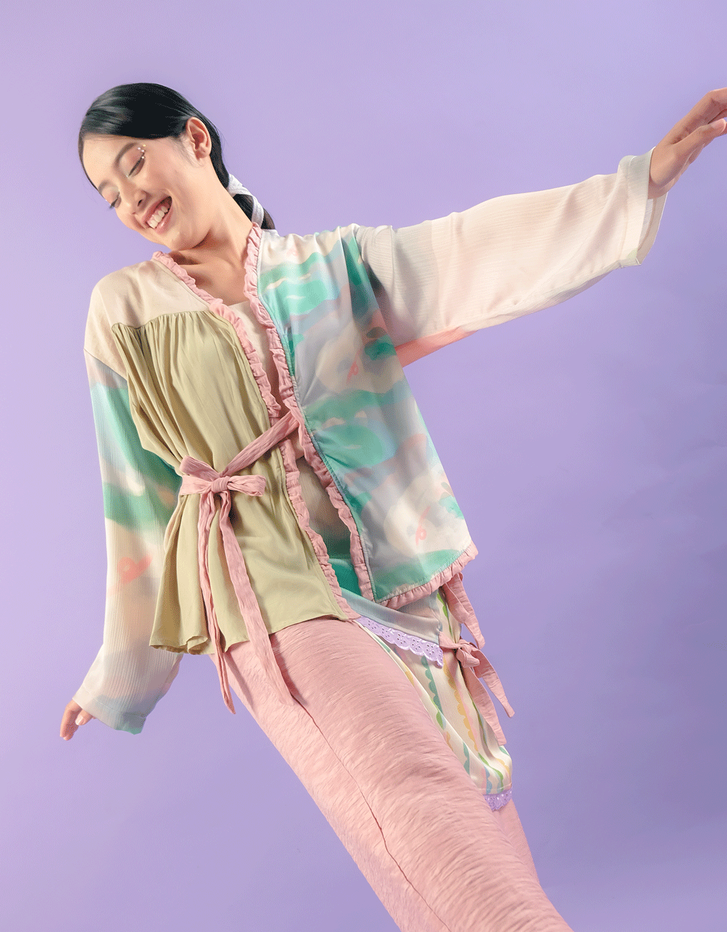 Blouse Ikat - Clouds