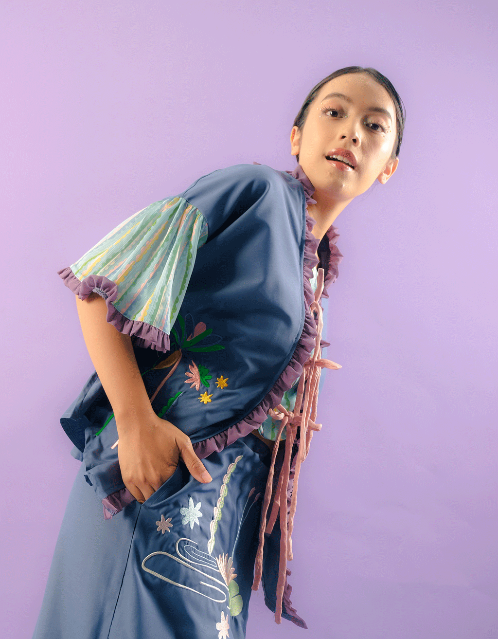Layered Skirt - Lotus