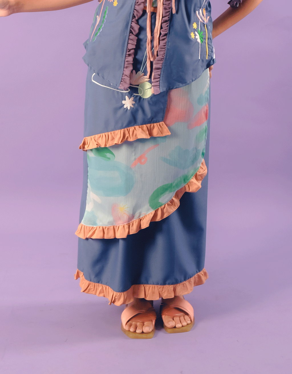 Layered Skirt - Lotus