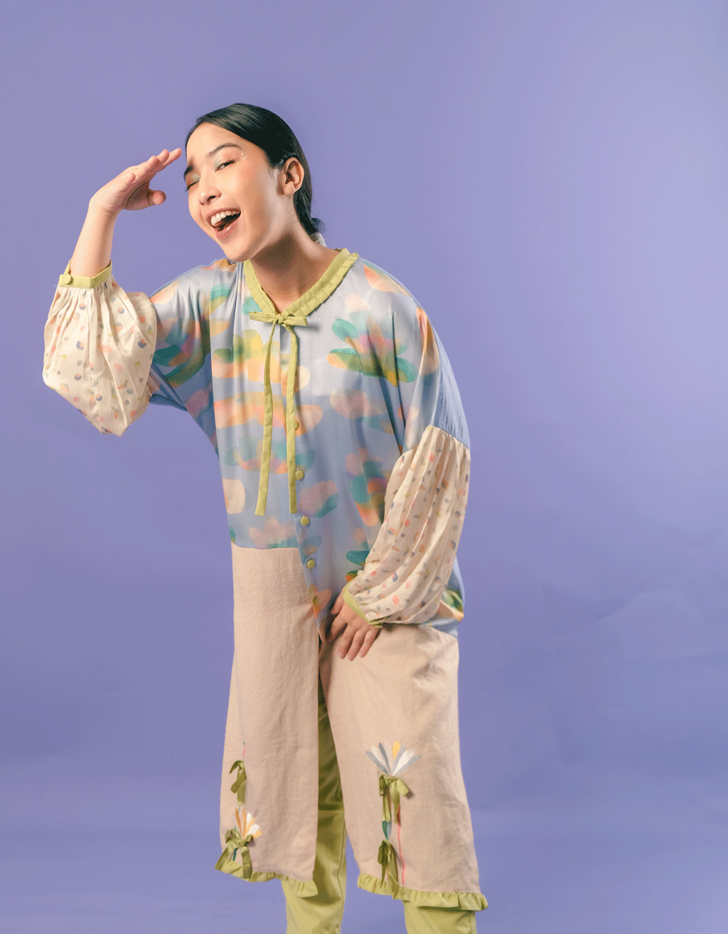 Longline Tunic - Clouds