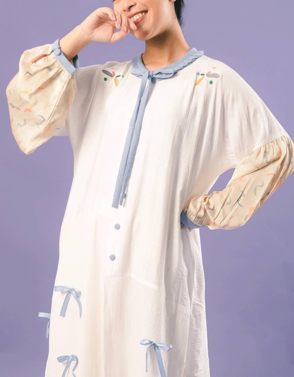 Longline Tunic - Raindrops