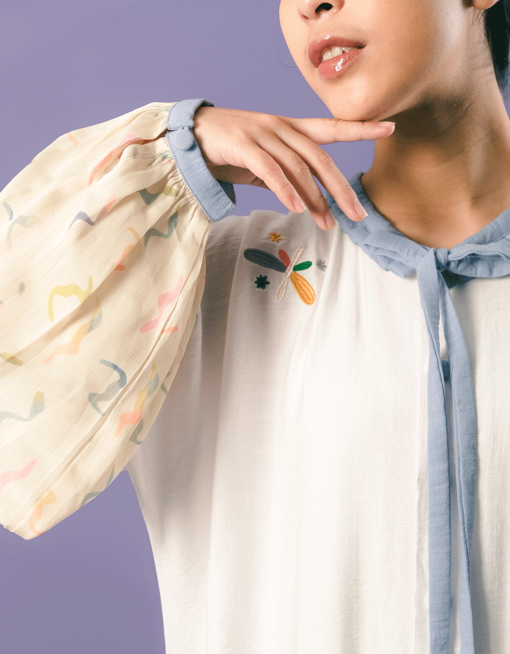 Longline Tunic - Raindrops