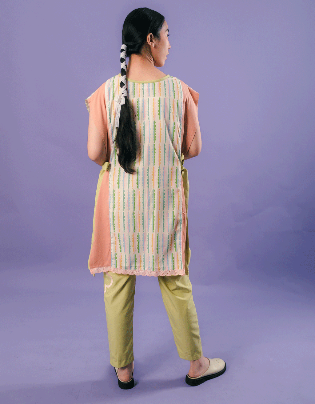 Long Apron - Water Lily