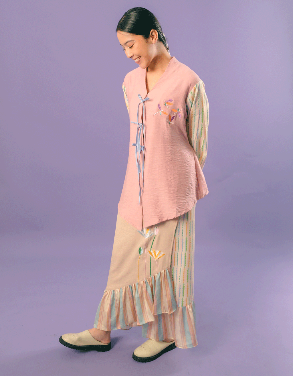 Kebaya Pita - Light Willow
