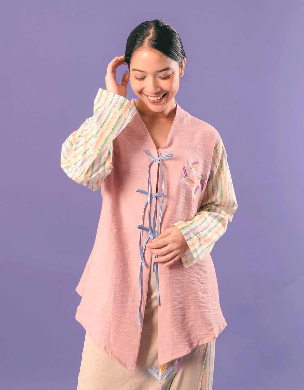 Kebaya Pita - Light Willow