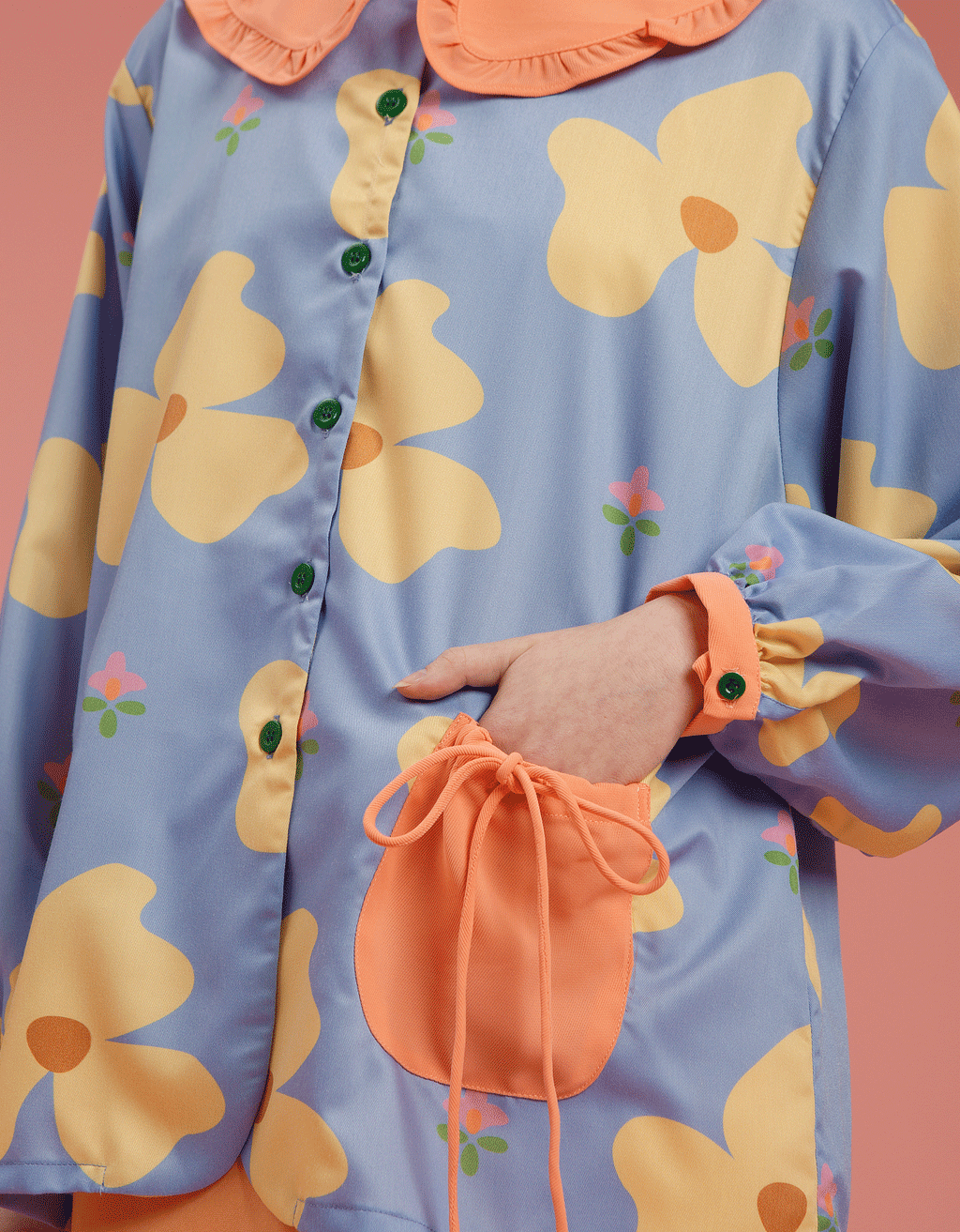 Kemeja Kerah Manis - Juwita Biru