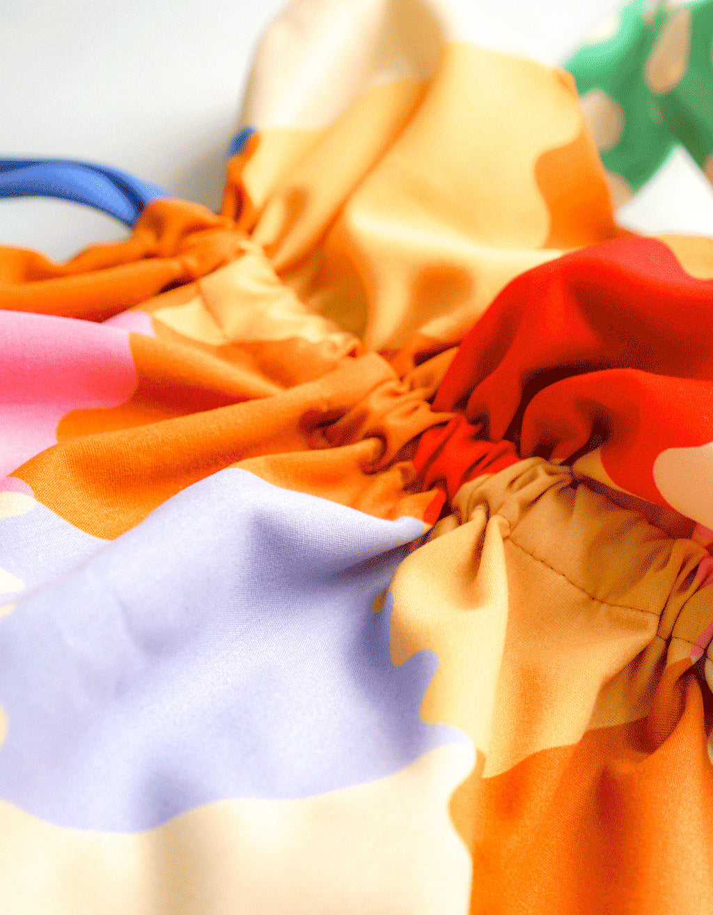 Drawstring Tote Bag - Curly Quilt