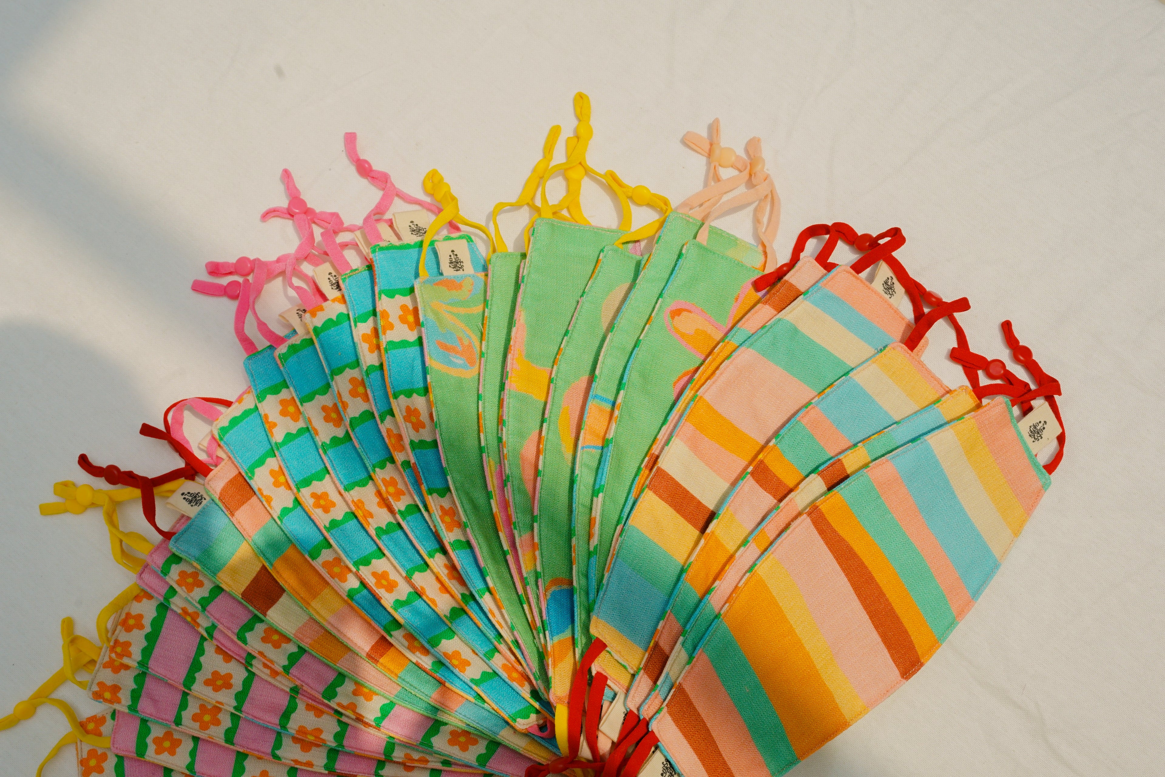 Origami Linen Face Mask - Kembang Jambu