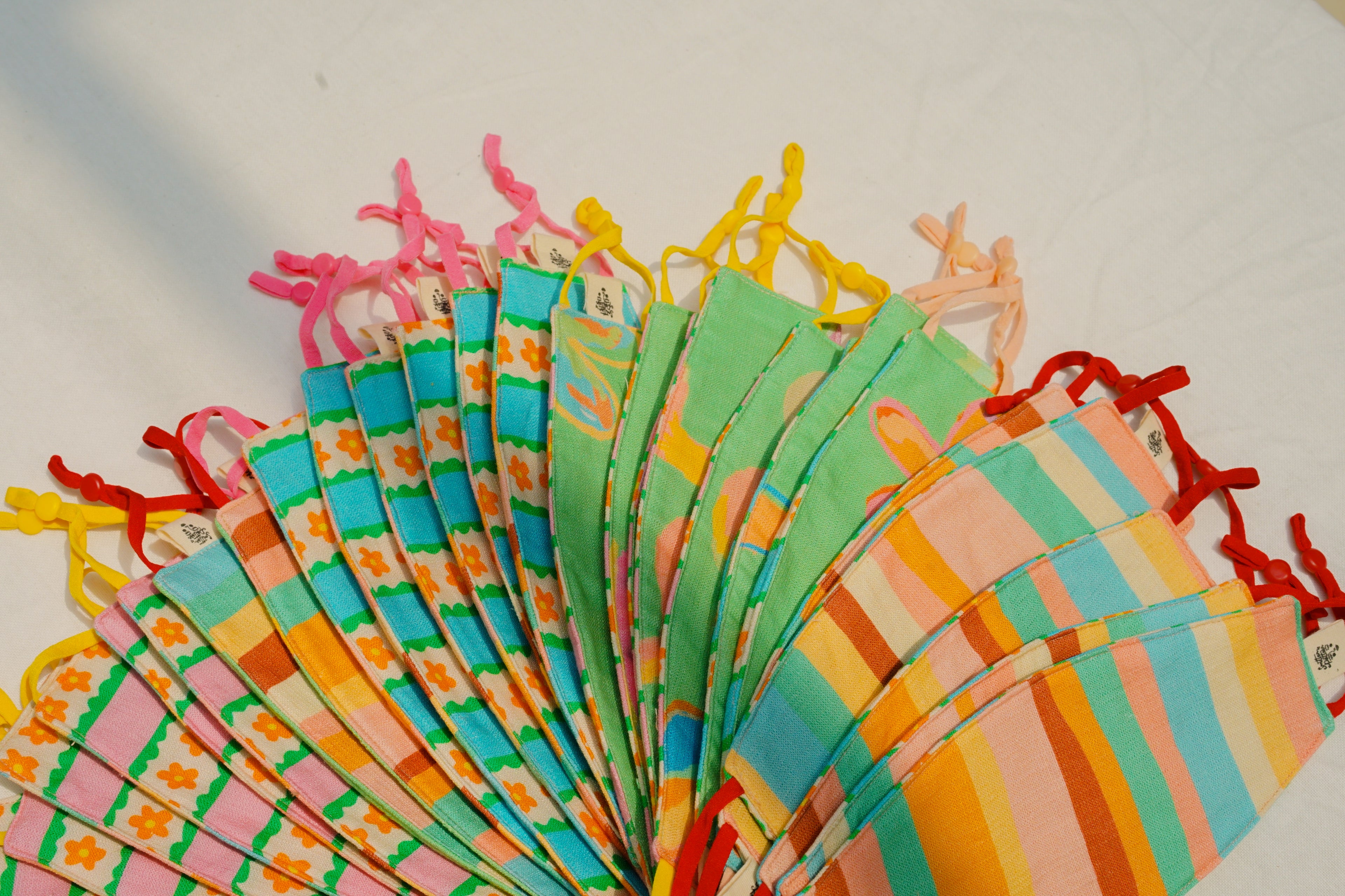 Origami Linen Face Mask - Kembang Jambu