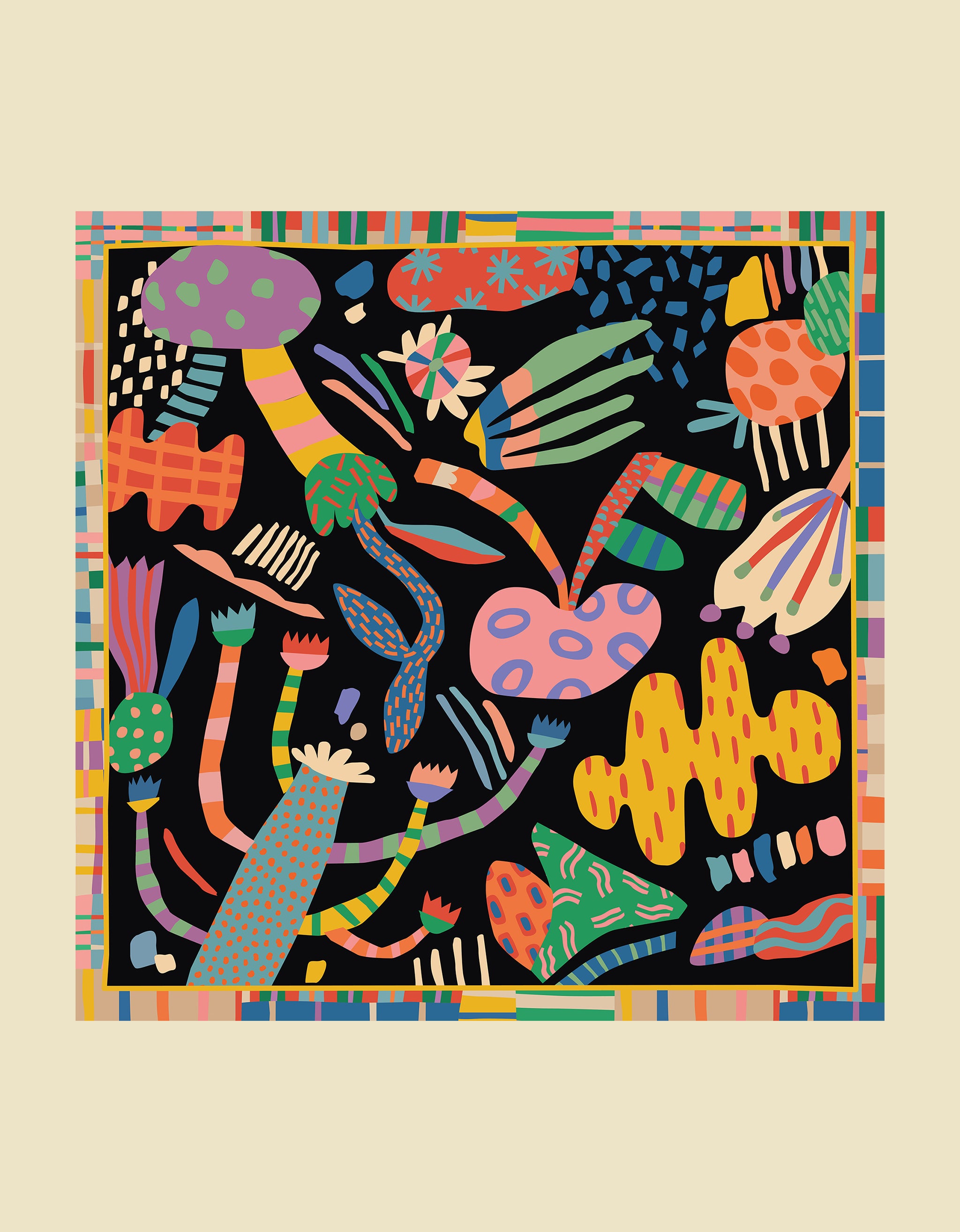 Disco Diva Black Scarf