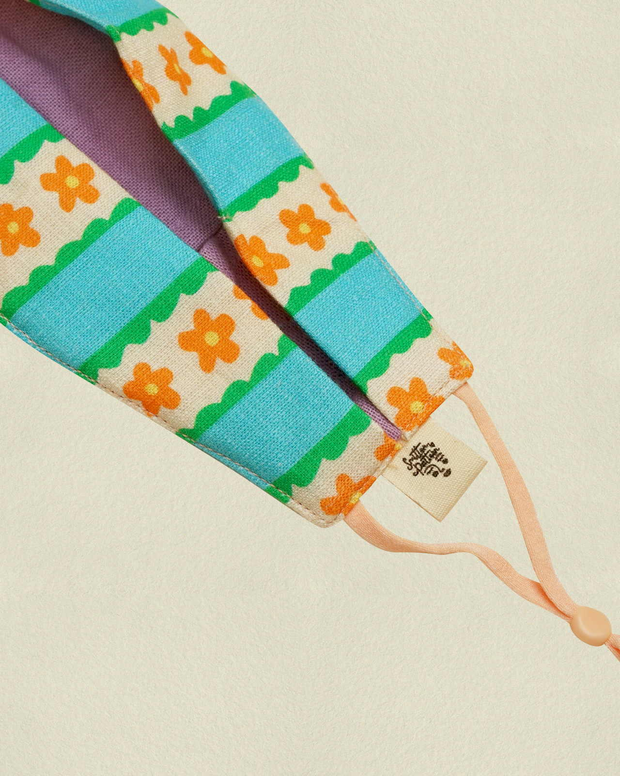 Organic Linen Face Mask - Kembang Biru