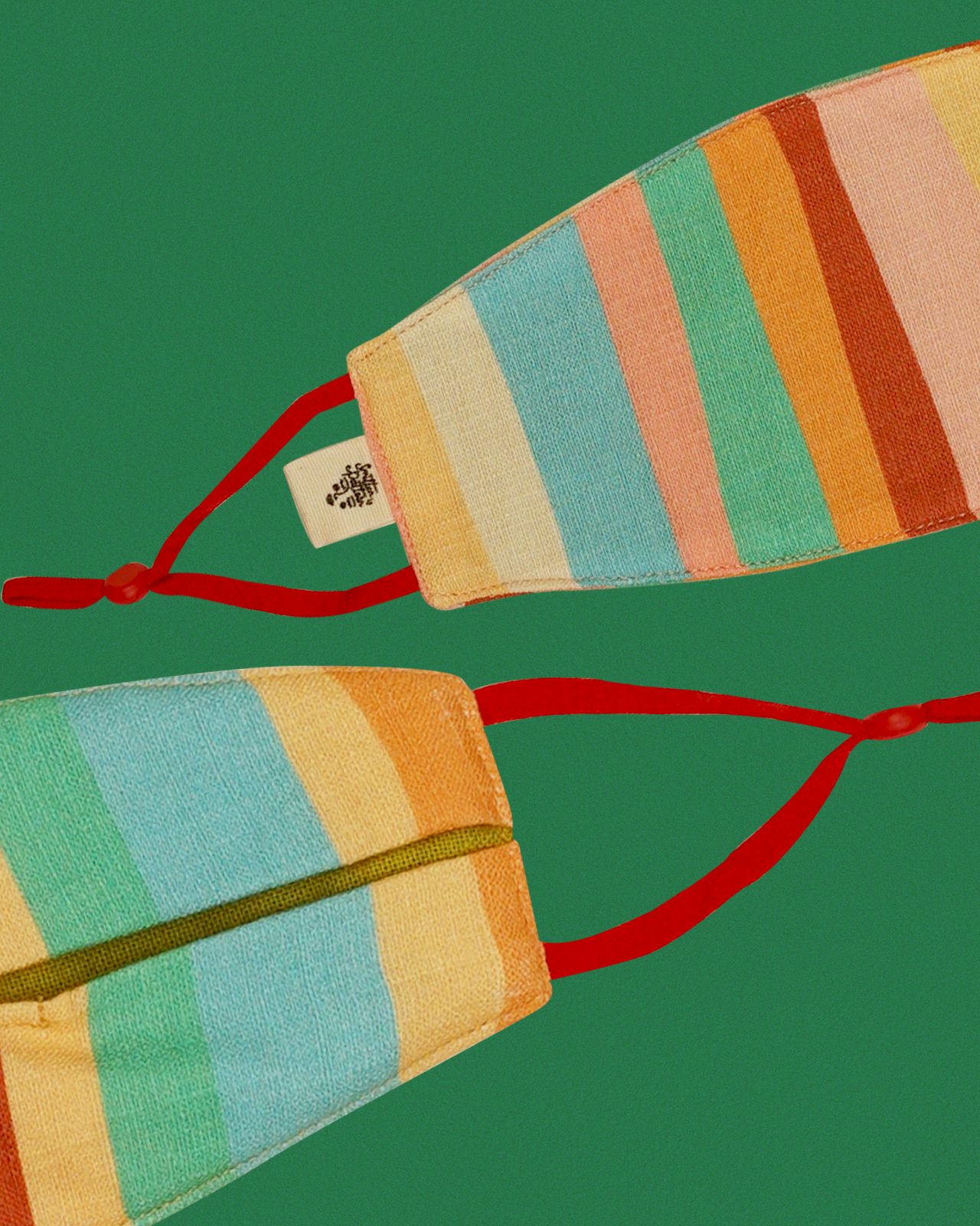 Origami Linen Face Mask - Lurik