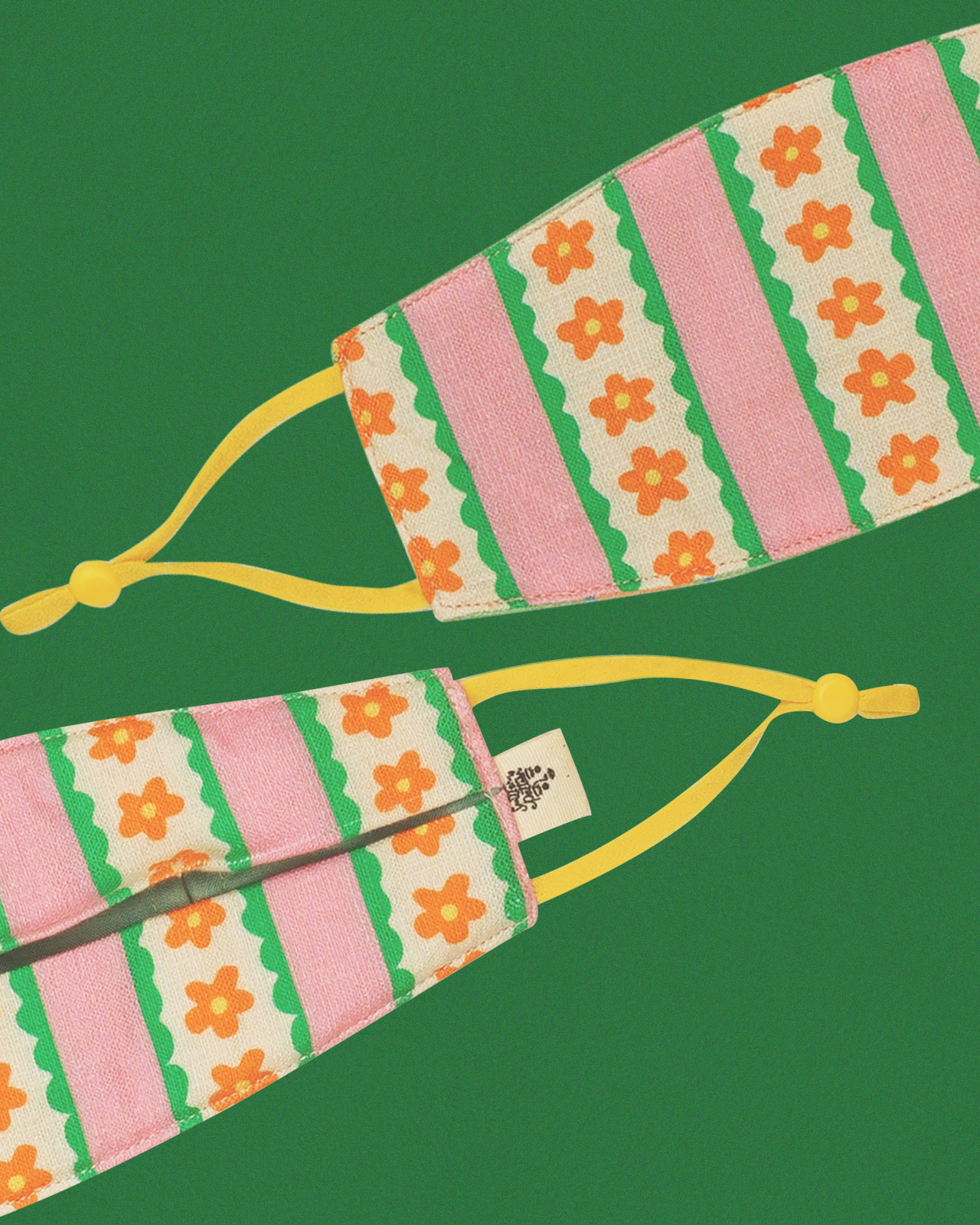 Origami Linen Face Mask - Kembang Jambu