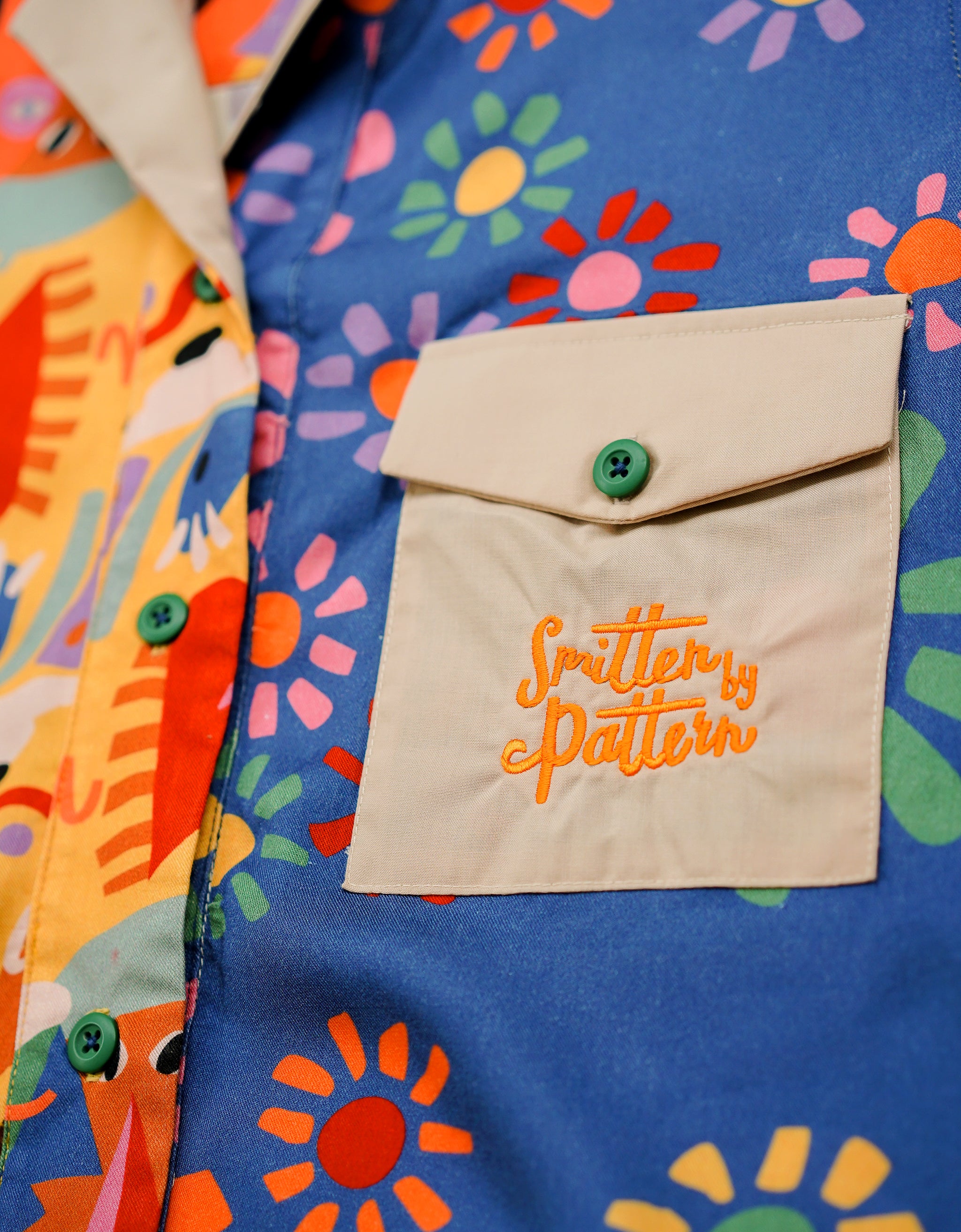 Picasso Cubism Open Collar Shirt