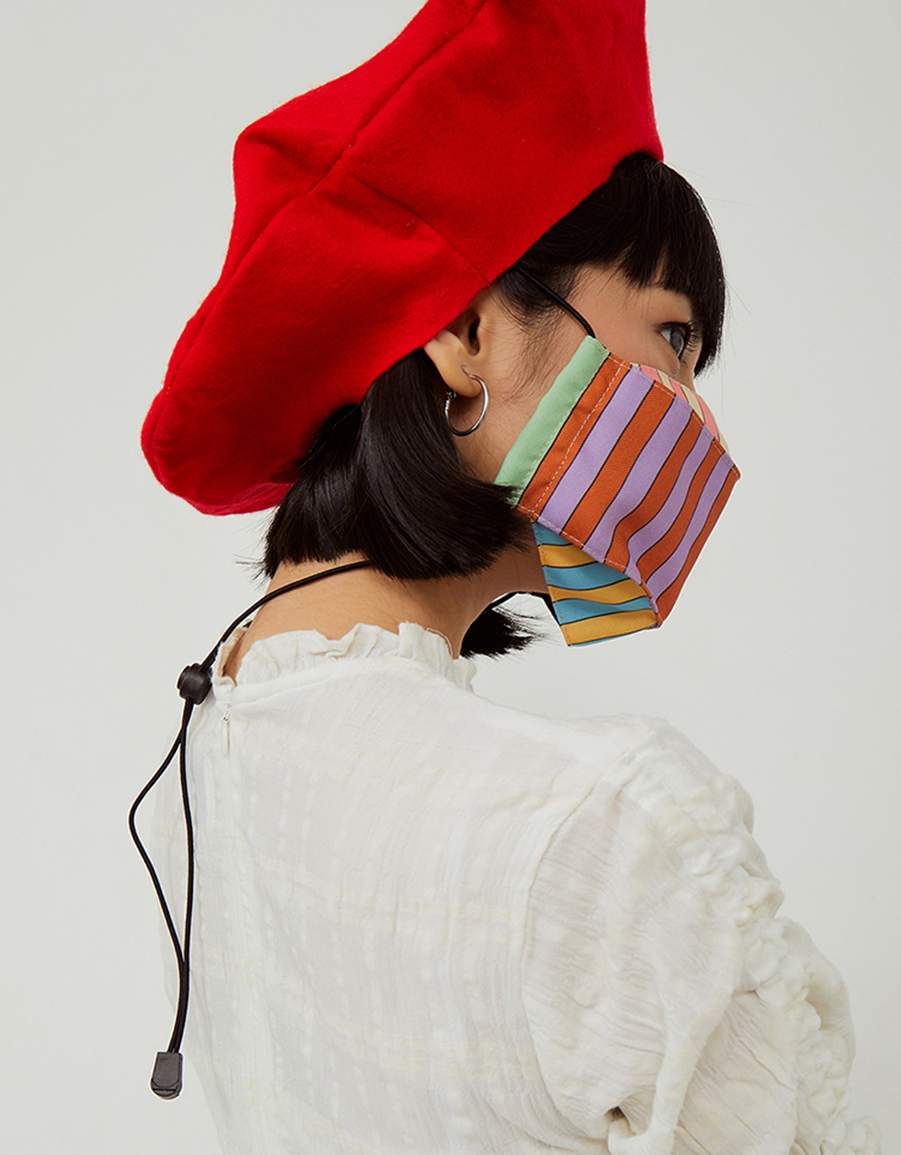 Origami Face Mask - Strippy Stripes