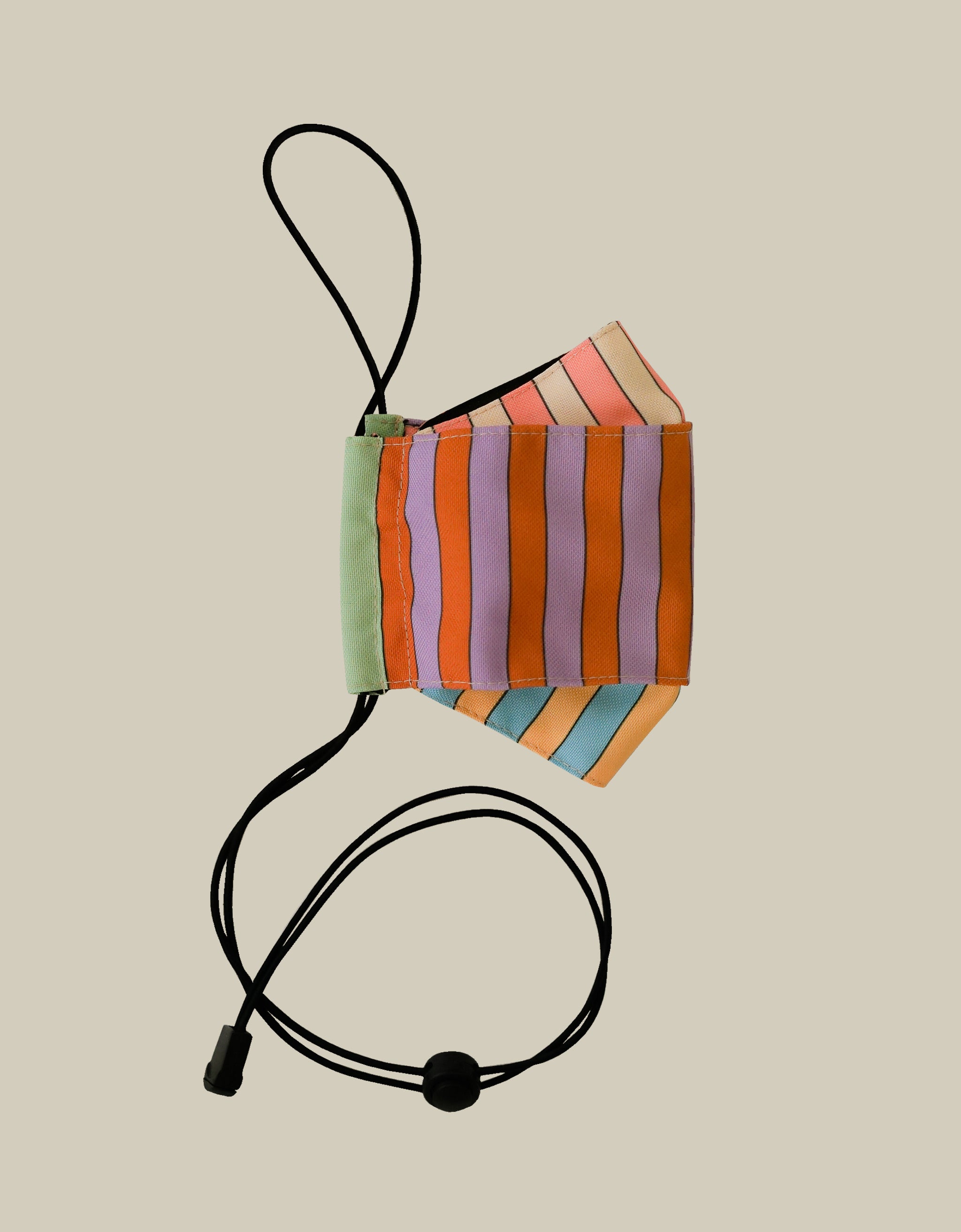 Origami Face Mask - Strippy Stripes