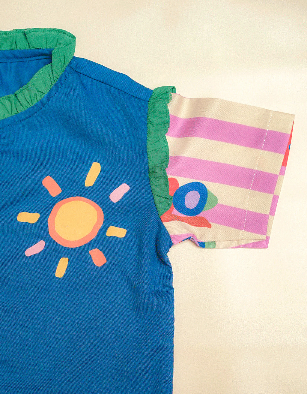 Smitten Kids - Ruffle Top - Sunny Caterpillar