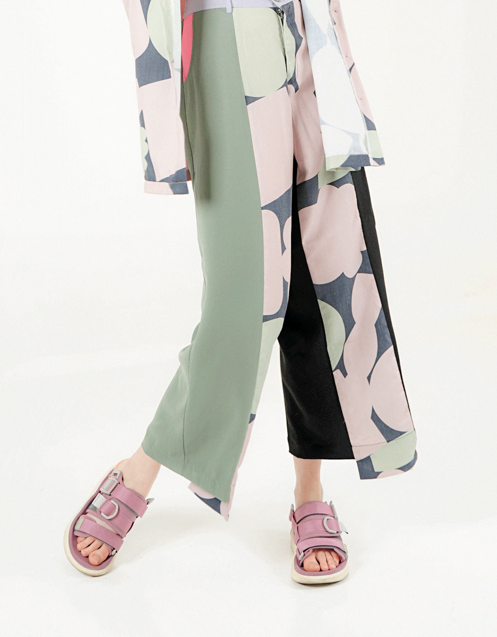 Assymetrical Pants - Ronce Hijau