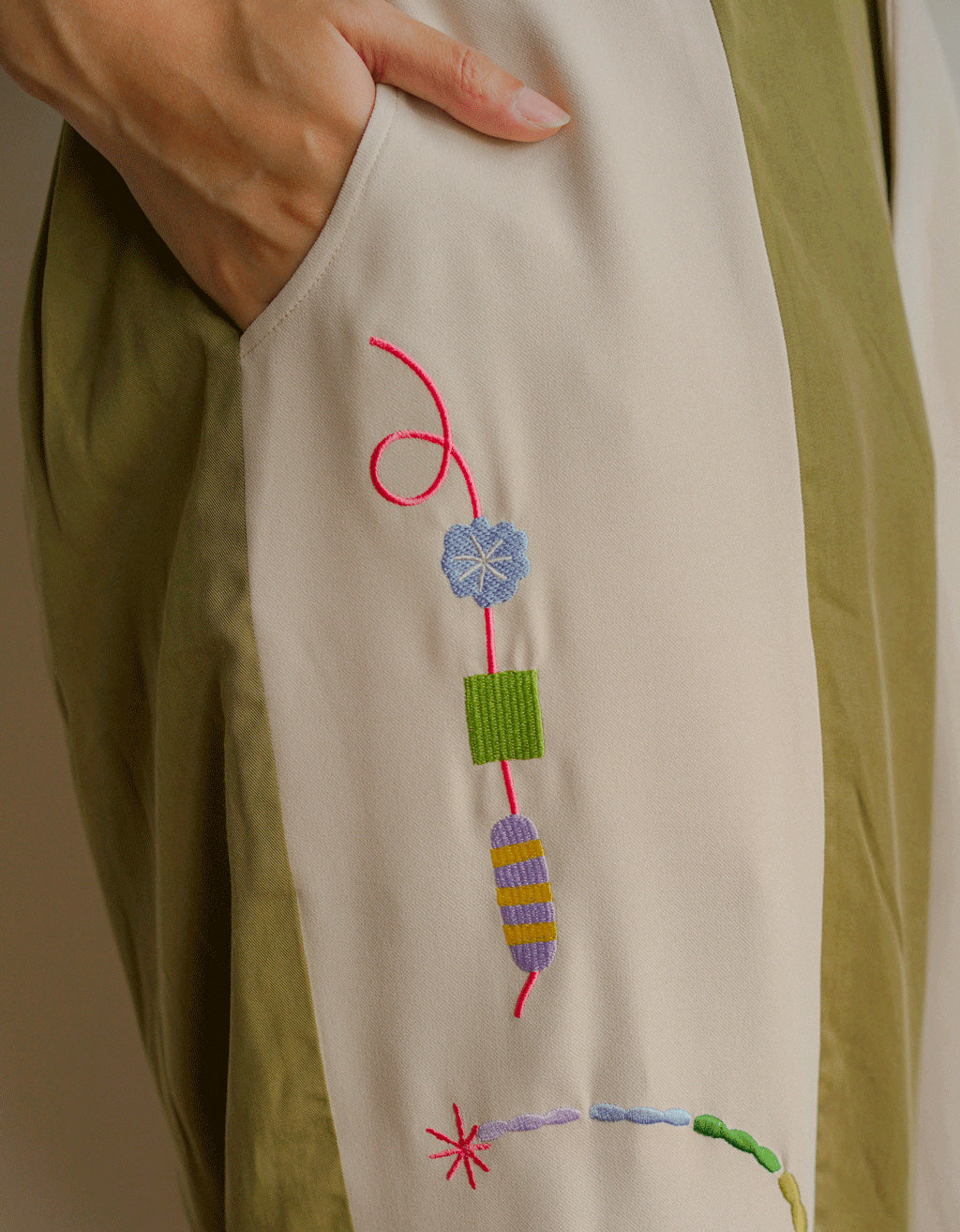 Asymetrical Pants - Sulam Pita