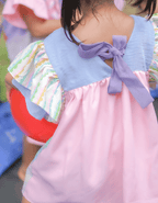 Smitten Kids - Ribbon Dress - Spring Haze