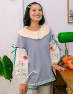 Ribbon Longsleeve Shirt - Popita