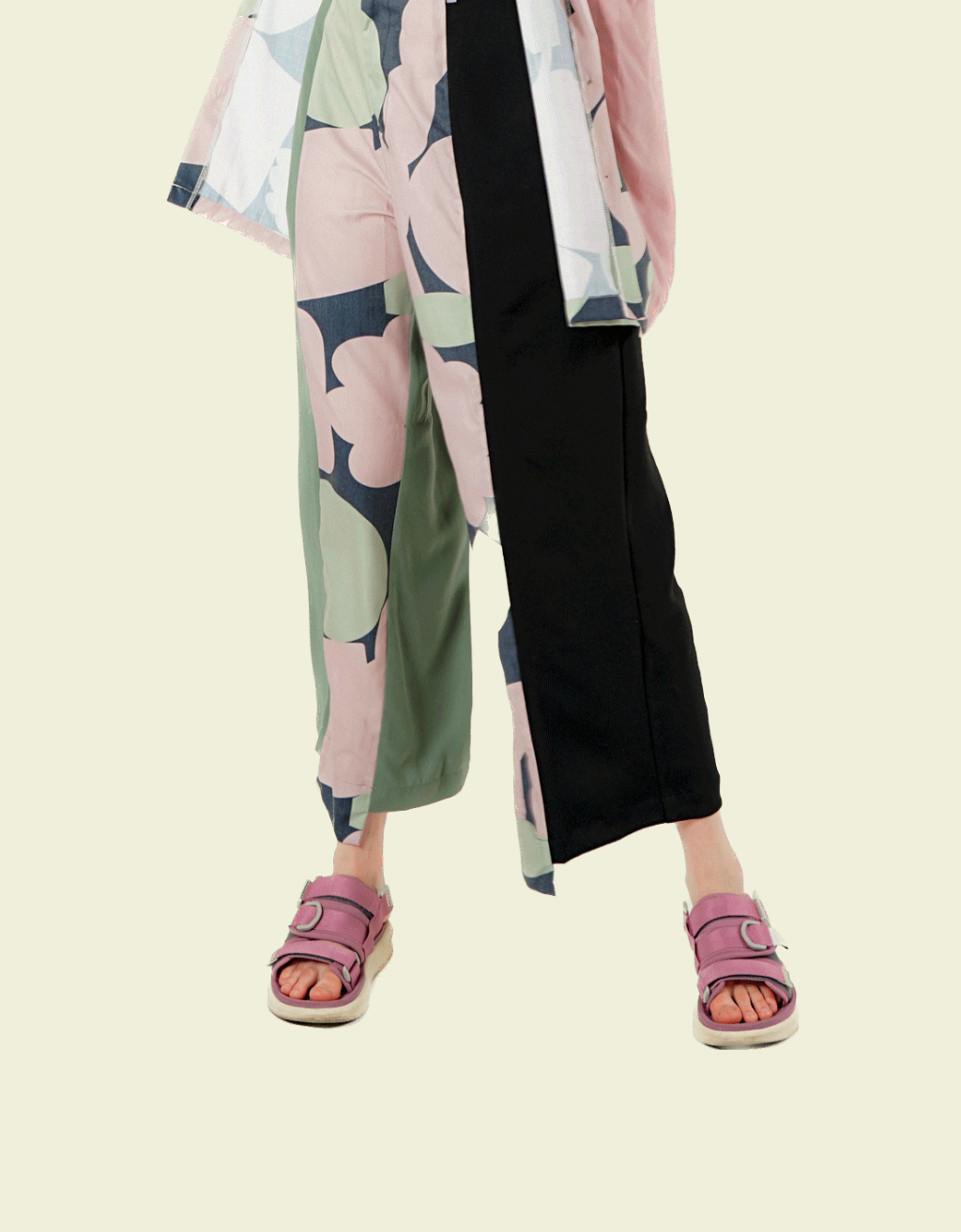 Assymetrical Pants - Ronce Hijau