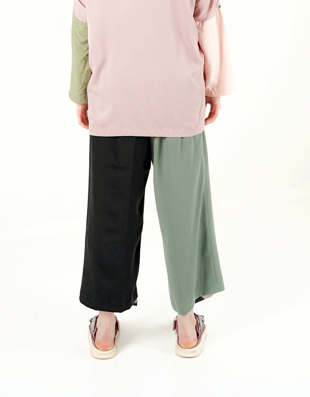 Assymetrical Pants - Ronce Hijau