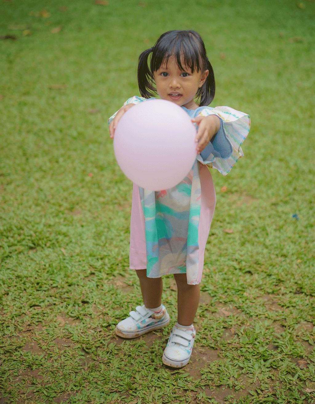 Smitten Kids - Ribbon Dress - Spring Haze