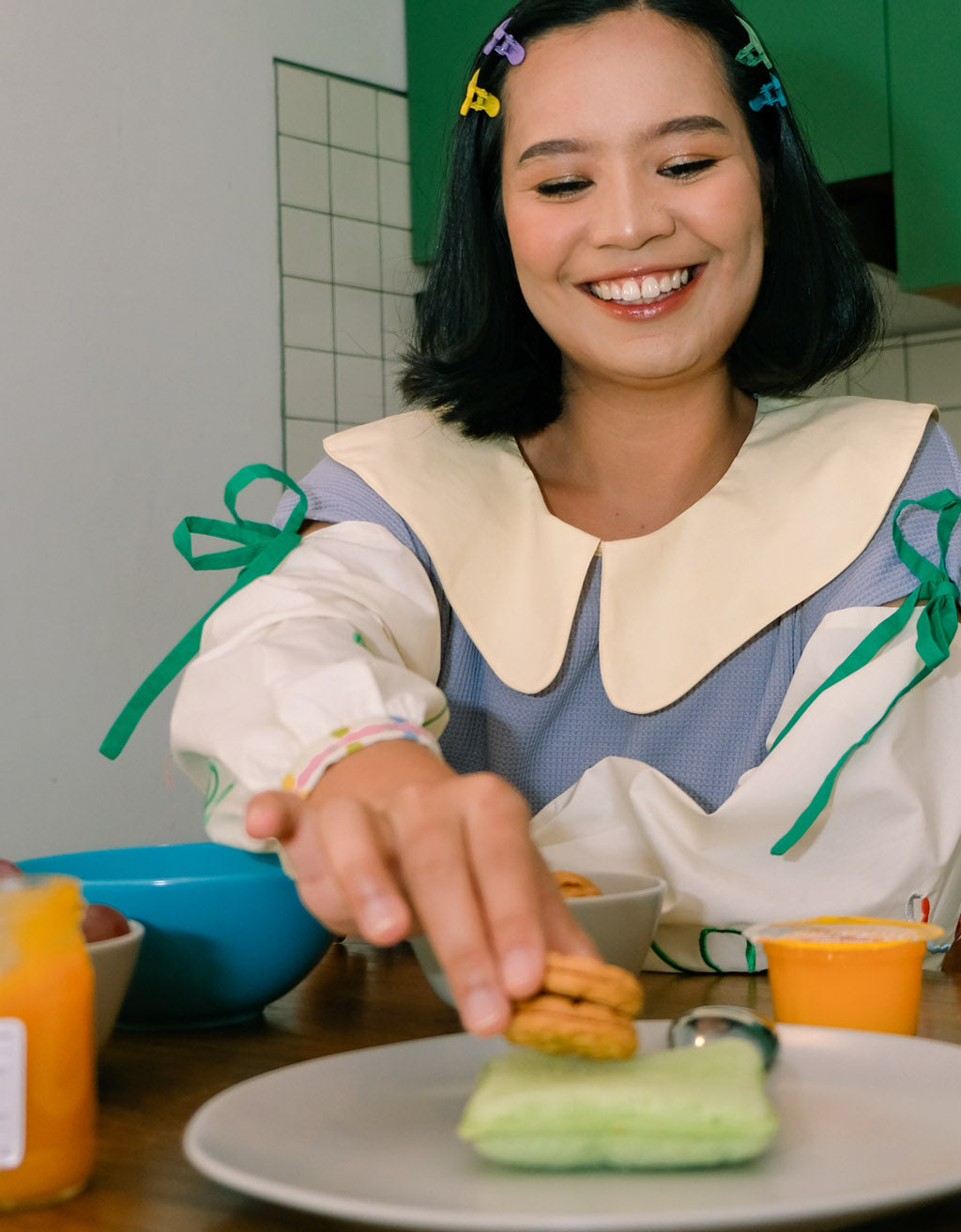 Ribbon Longsleeve Shirt - Popita