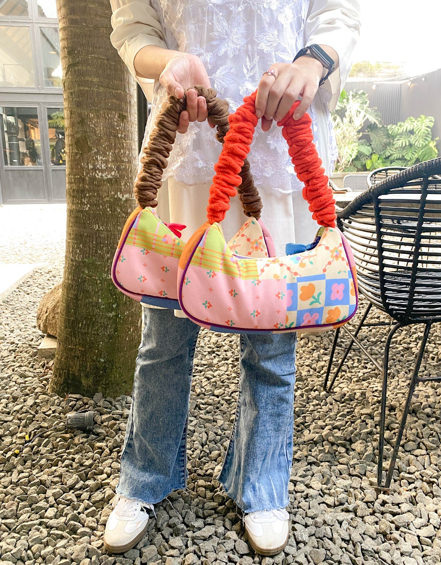 Smitten Upcycle x Heiguys - Scrunchy Baguette Bag