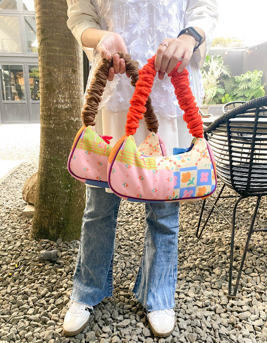 Smitten Upcycle x Heiguys - Scrunchy Baguette Bag