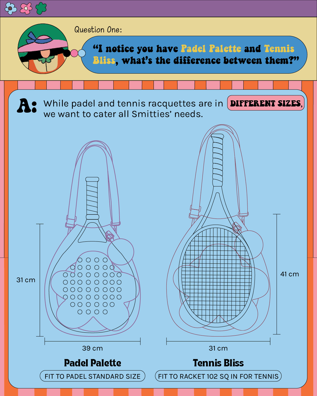 Flower Smash Padel Bag