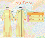 Ribbon Dress - Comma Cream (PO)