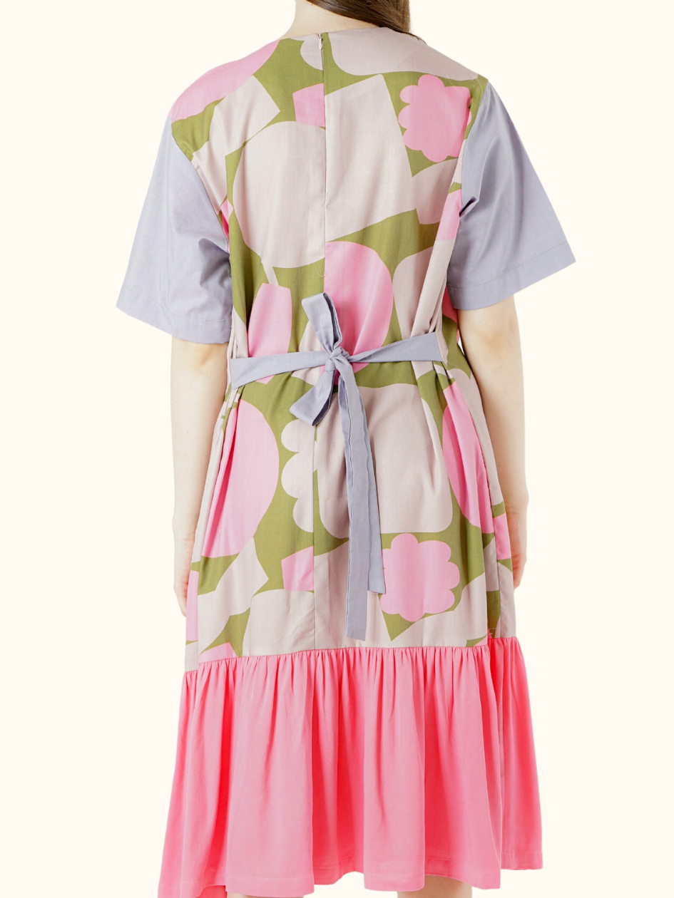 Flowy Dress-Ronce Pink