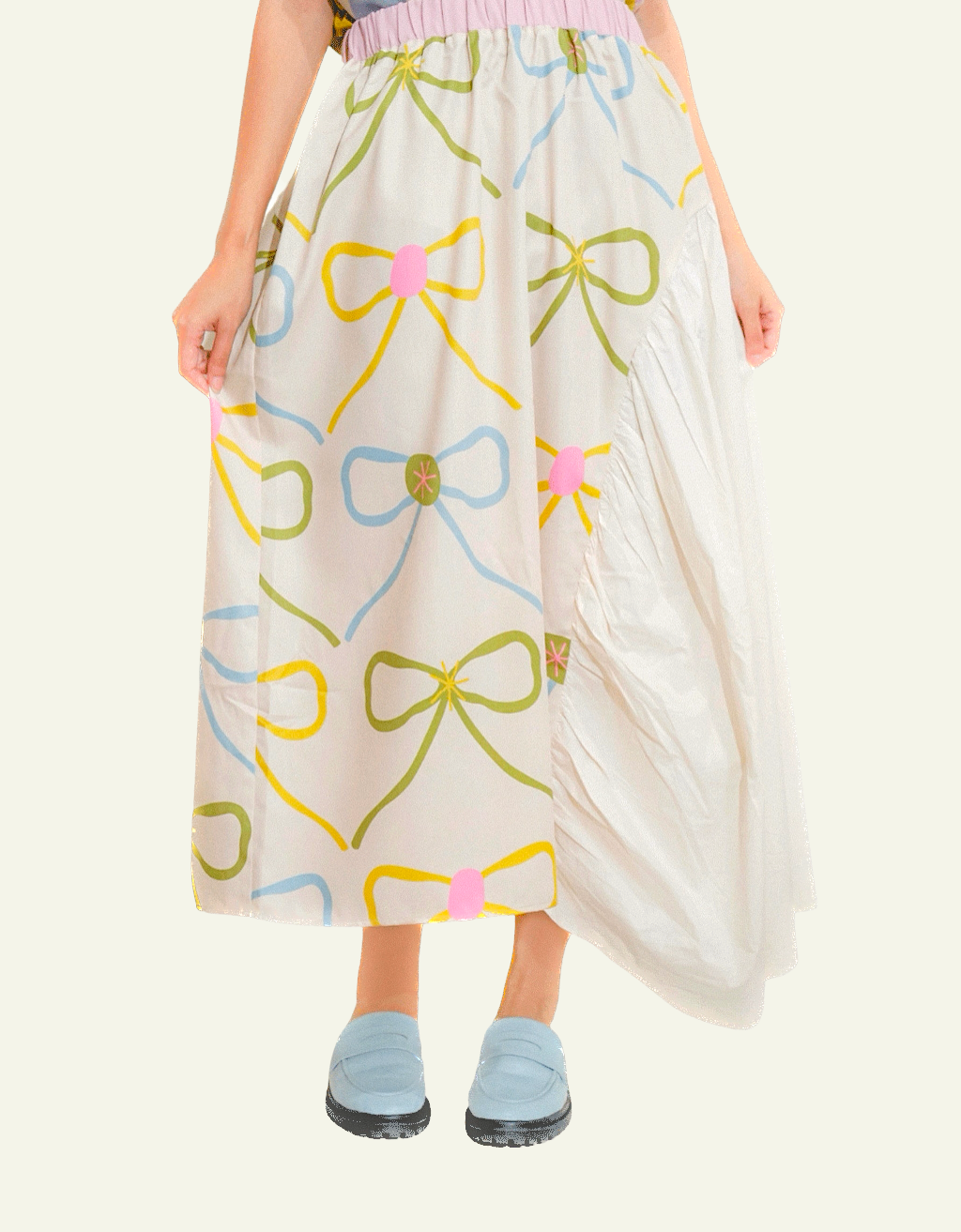 Asymmetrical Skirt-Ikat Pita