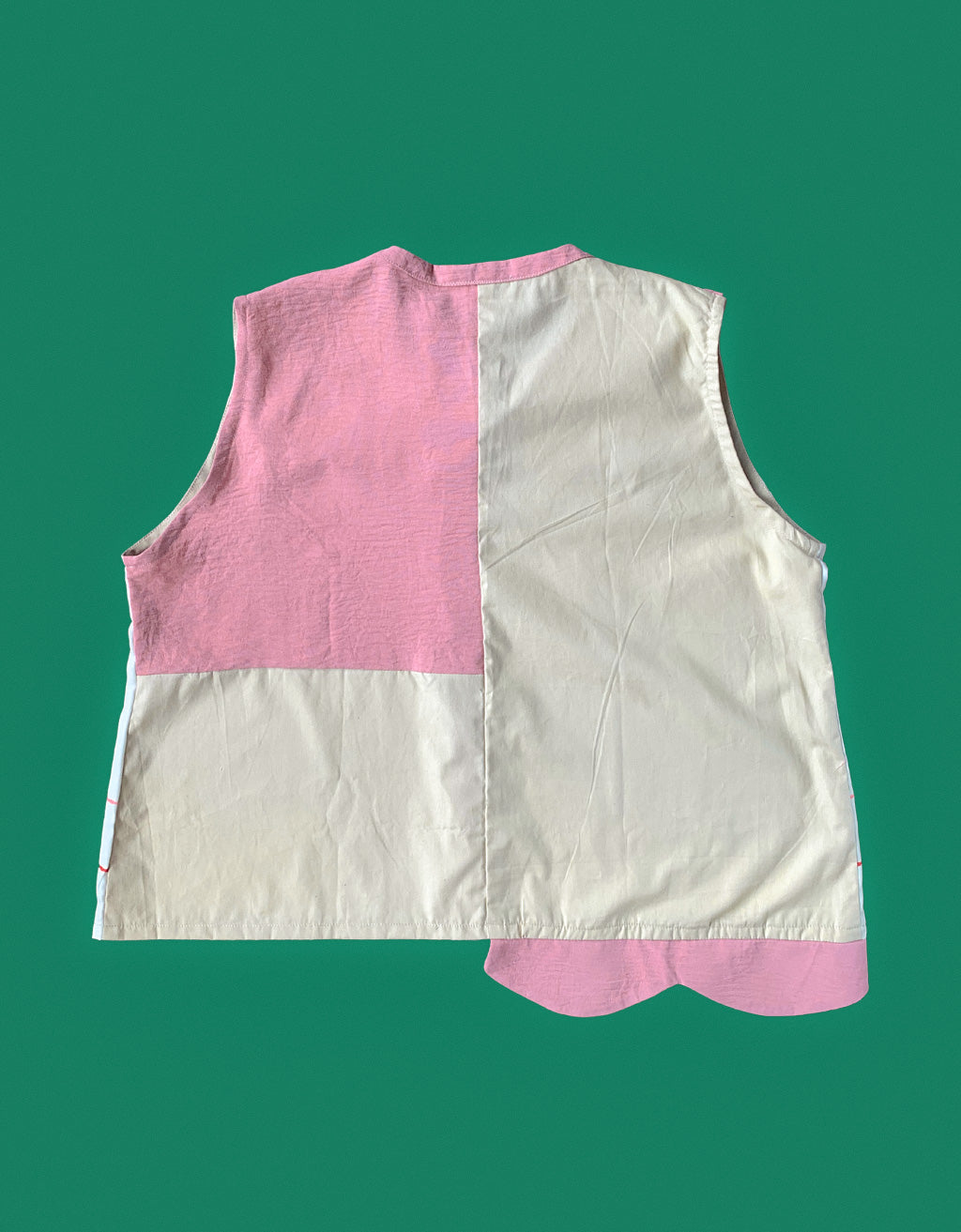 Sleeveless Ribbon Shirt - Lies Poppy