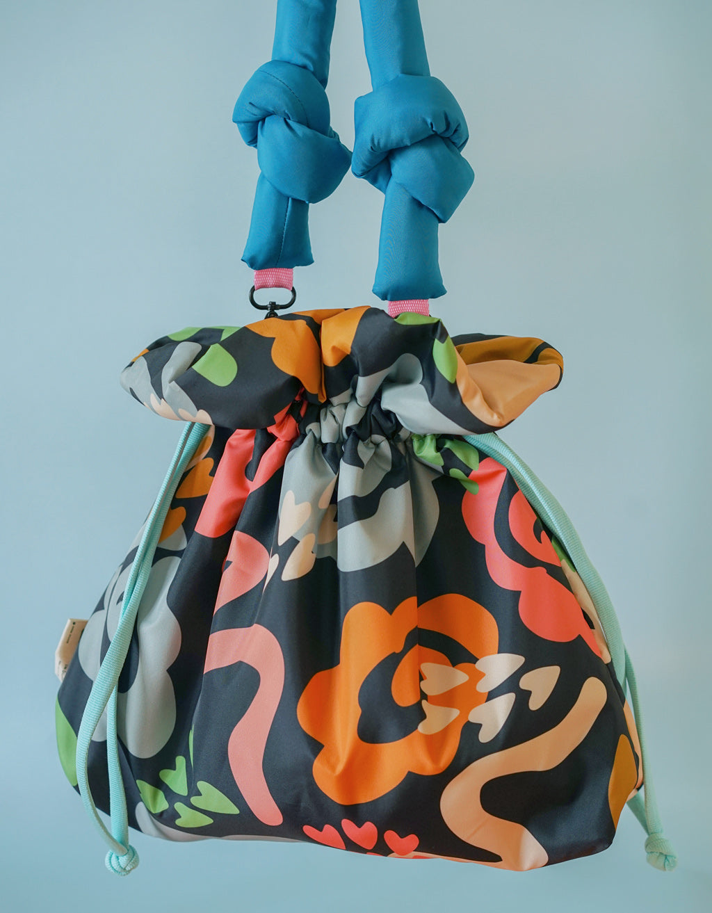 Puffy Drawstring Bag -  Starry Blooms