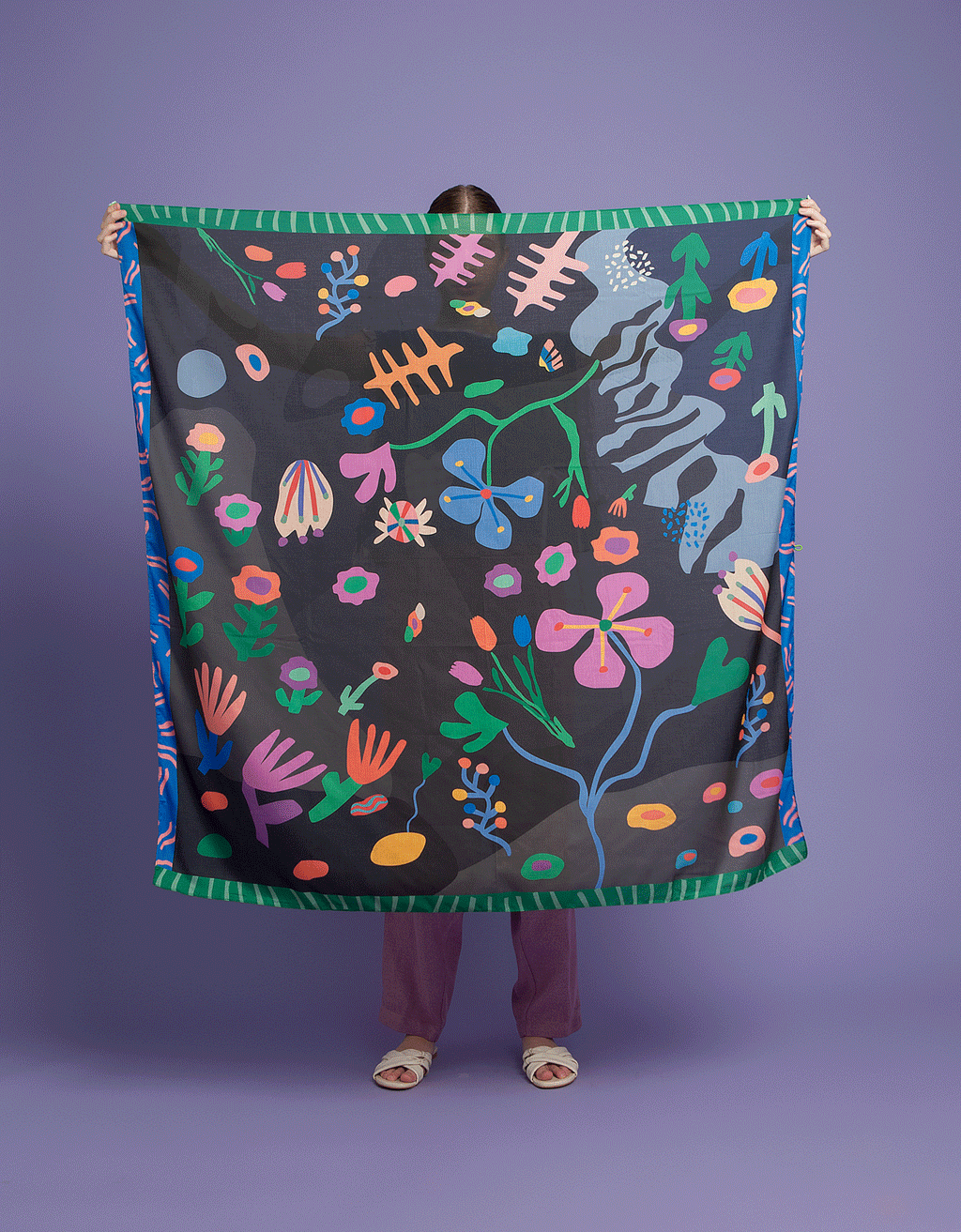 Outer Scarf - Botanical Spring