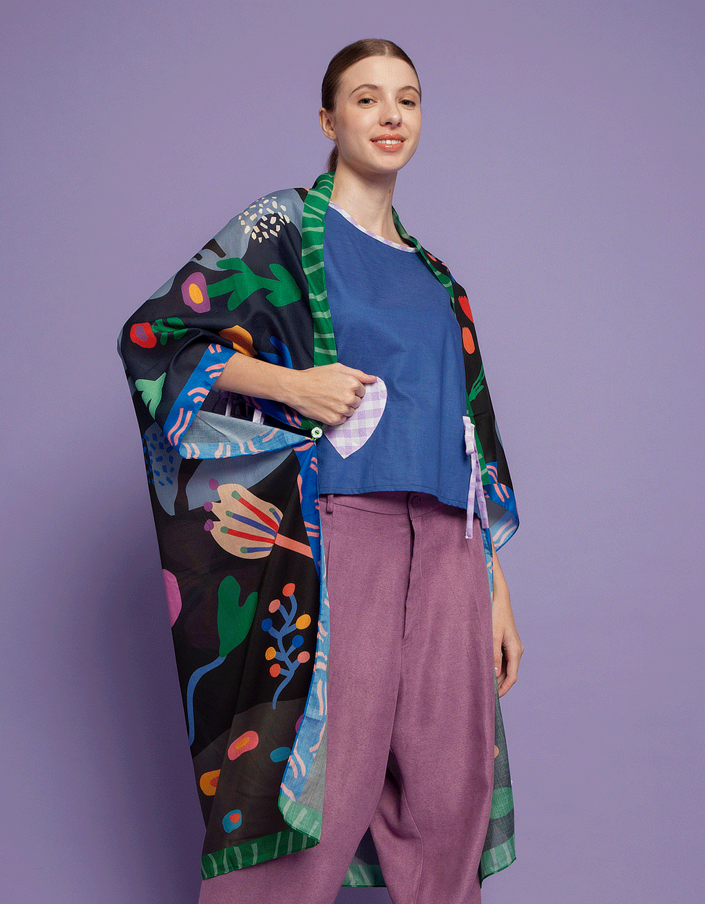 Outer Scarf - Botanical Spring
