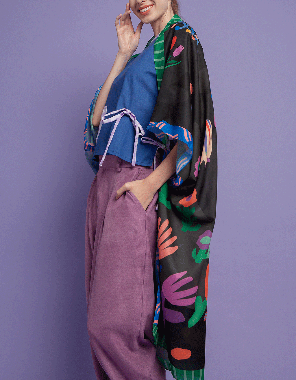 Outer Scarf - Botanical Spring