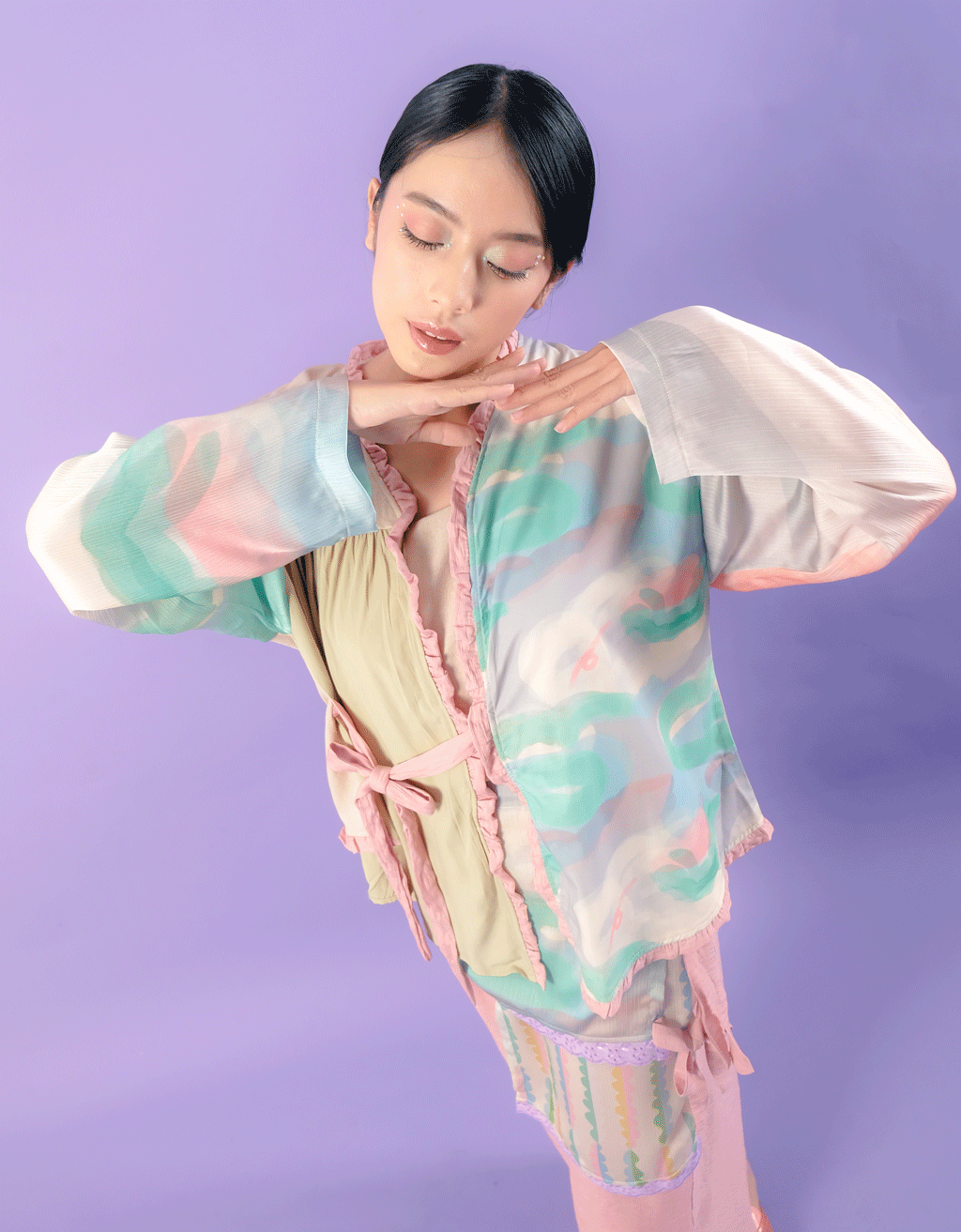 Blouse Ikat - Clouds