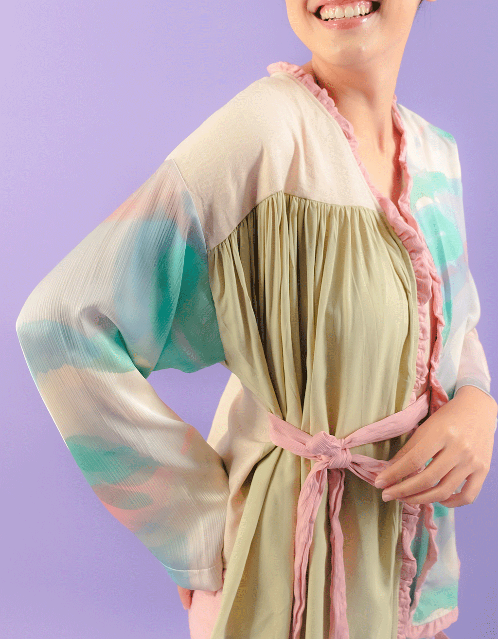Blouse Ikat - Clouds