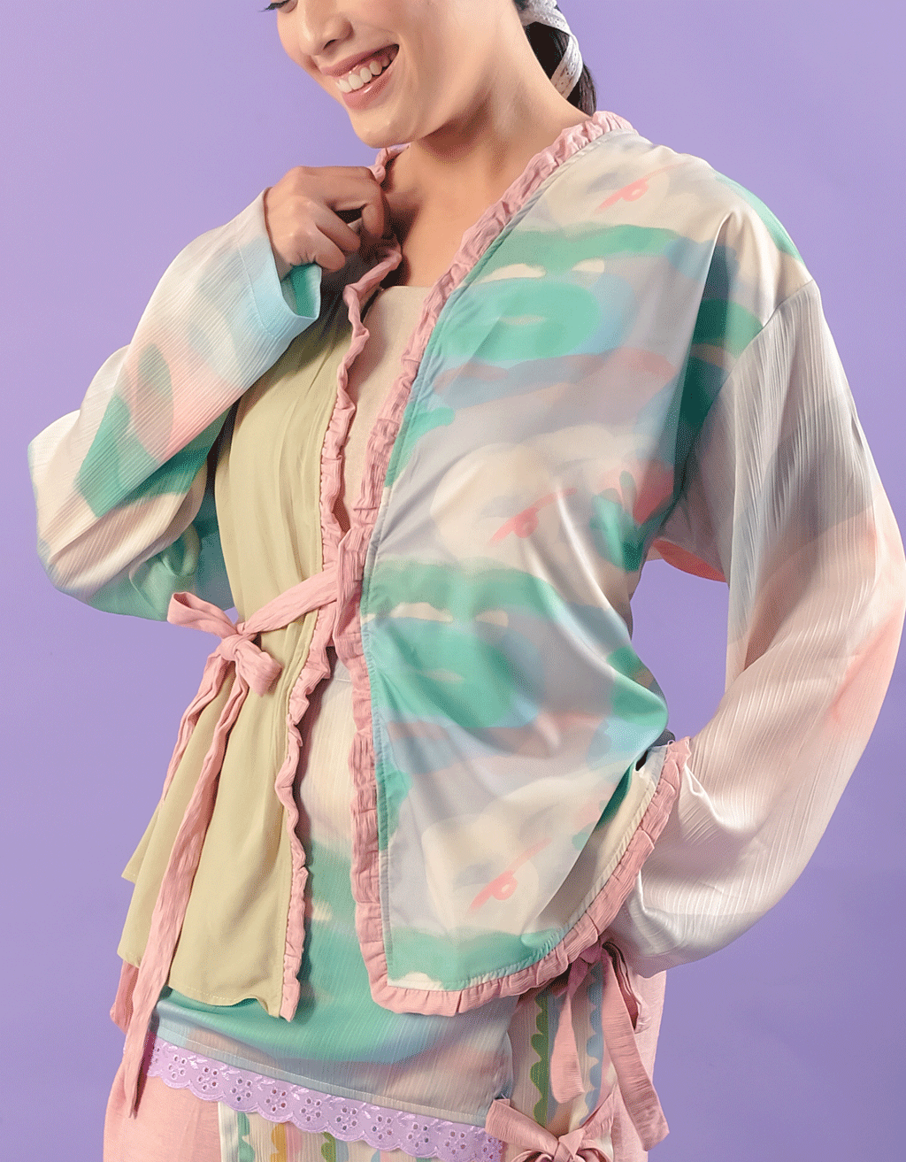 Blouse Ikat - Clouds