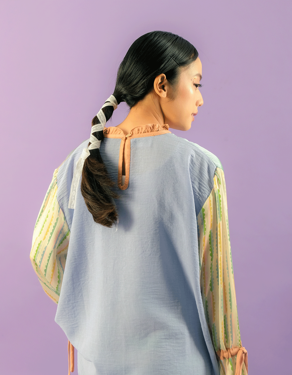Kurung Blouse - Spring Haze
